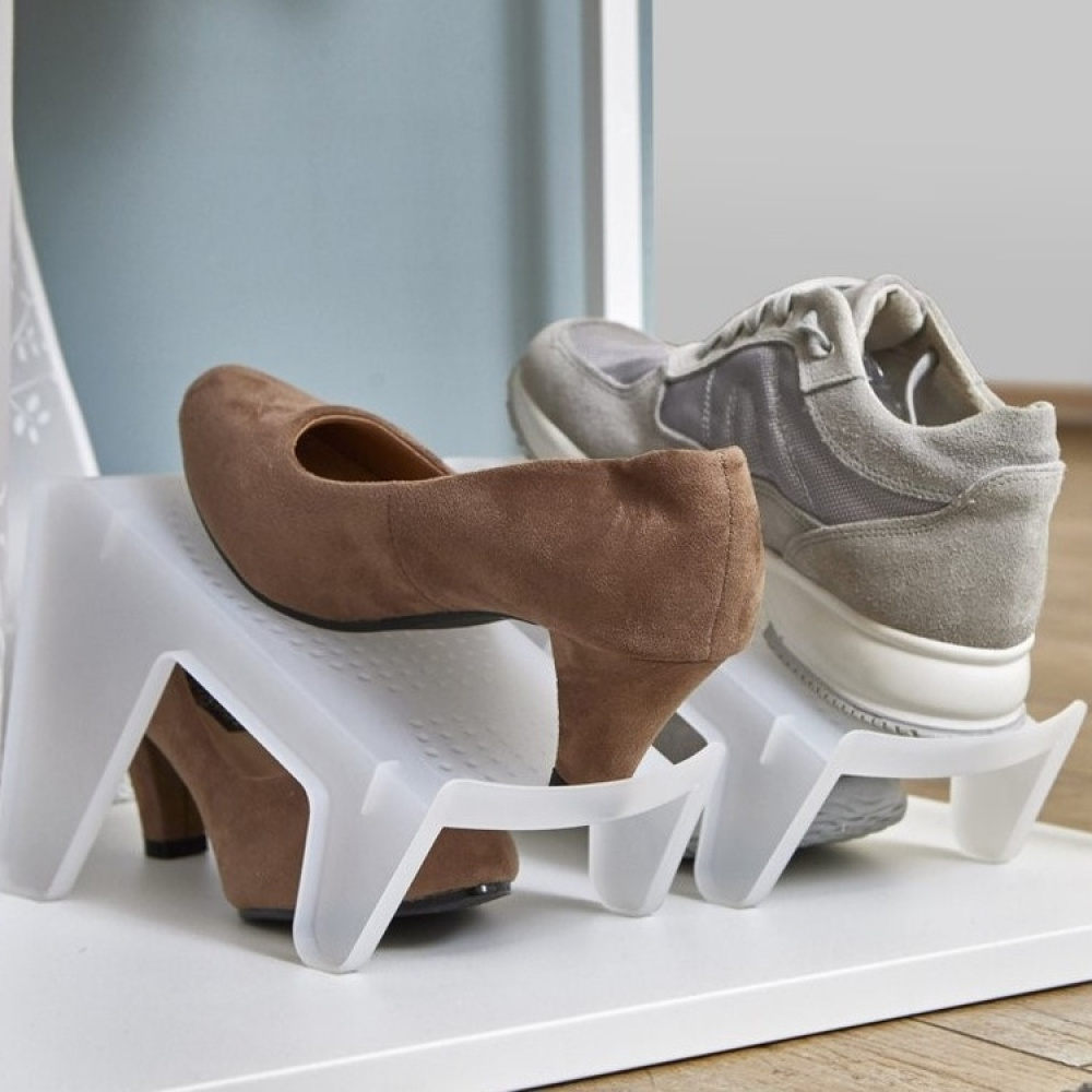 Shoe Organizer, STEP - SPACE SAVING, White in the group Storage / Hallway storage / Shoe racks at SmartaSaker.se (42583)