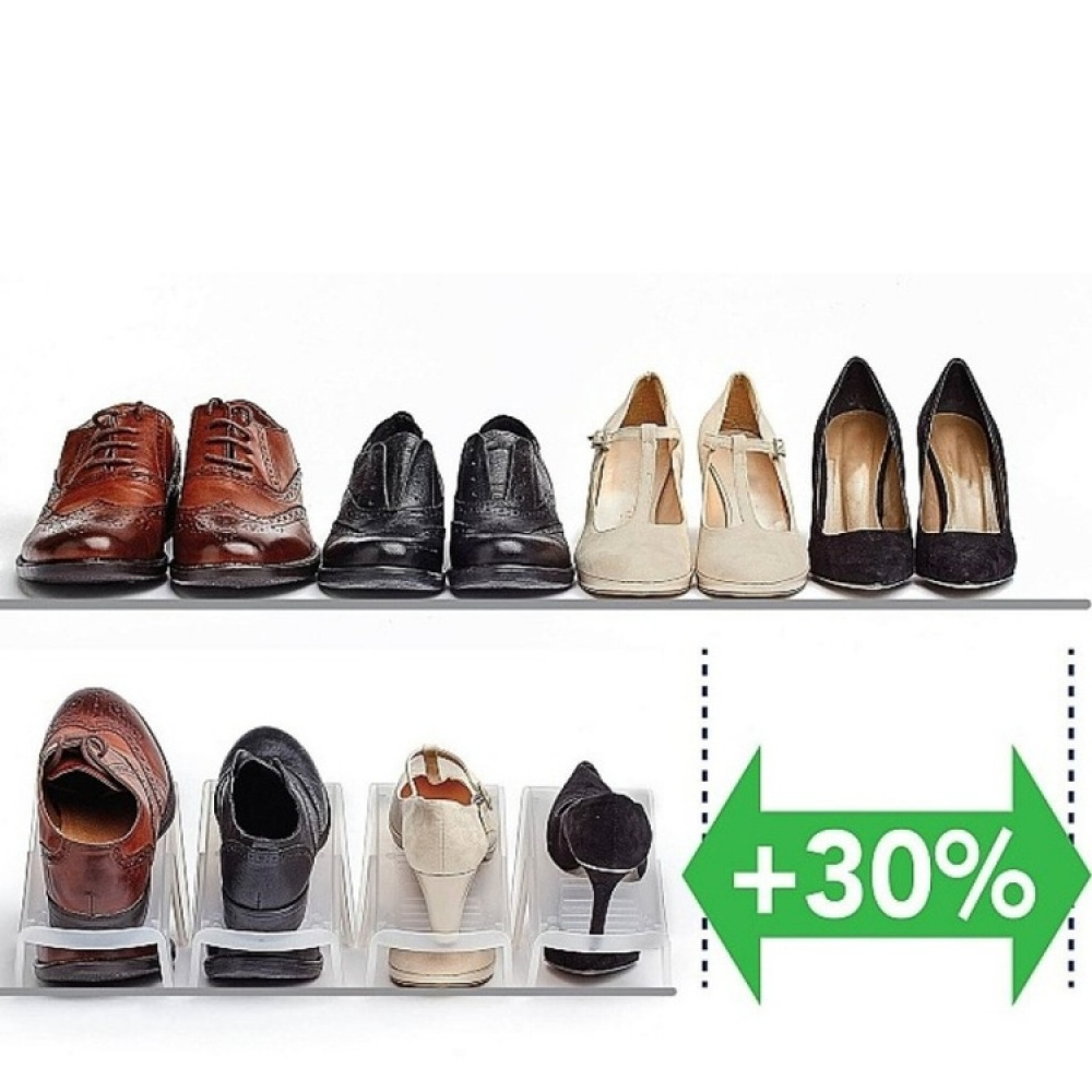 Shoe Organizer, STEP - SPACE SAVING, White in the group Storage / Hallway storage / Shoe racks at SmartaSaker.se (42583)
