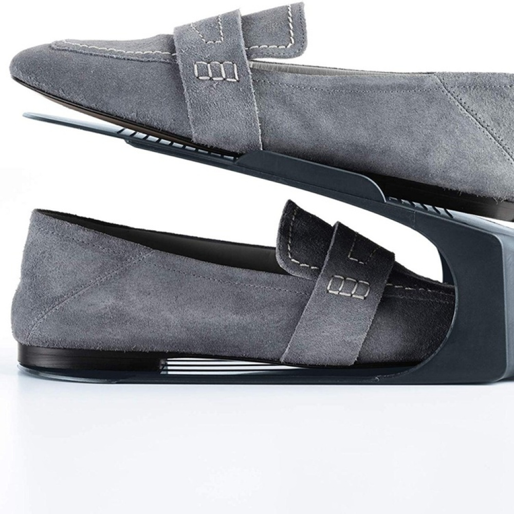 Shoe rack, Set of 3, Space-saving, SHOE ORGANIZER, Dark Grey in the group Storage / Wardrobe storage / Shoe storage at SmartaSaker.se (42584)