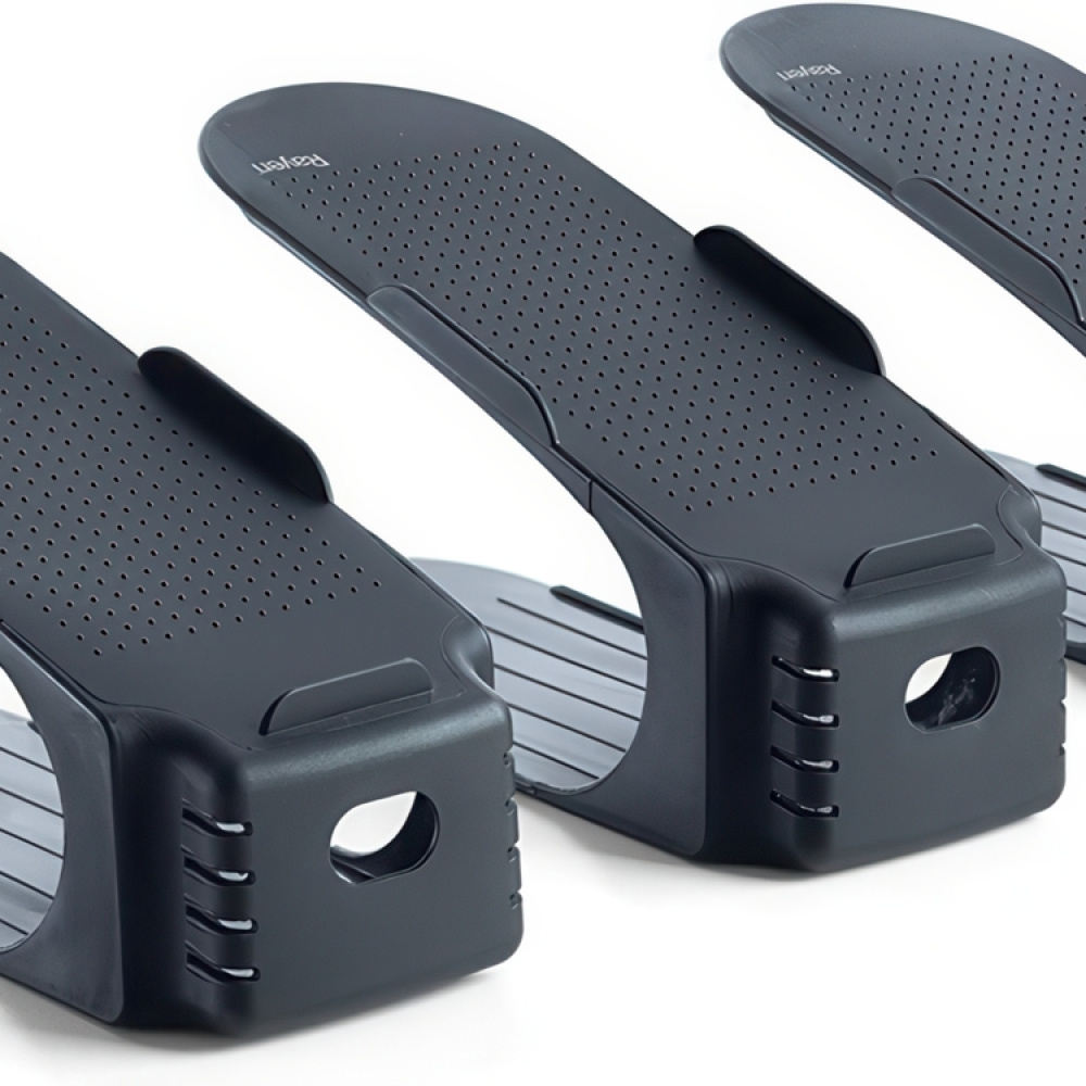 Shoe rack, Set of 3, Space-saving, SHOE ORGANIZER, Dark Grey in the group Storage / Wardrobe storage / Shoe storage at SmartaSaker.se (42584)