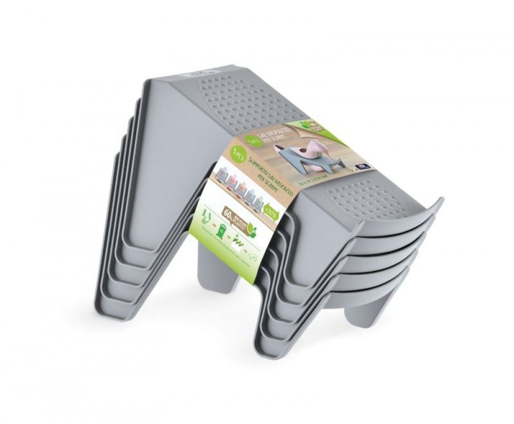 Shoe Organizers, Set of 5, ECO STEP - SPACE SAVING, Grey in the group Storage / Wardrobe storage / Shoe storage at SmartaSaker.se (42587)