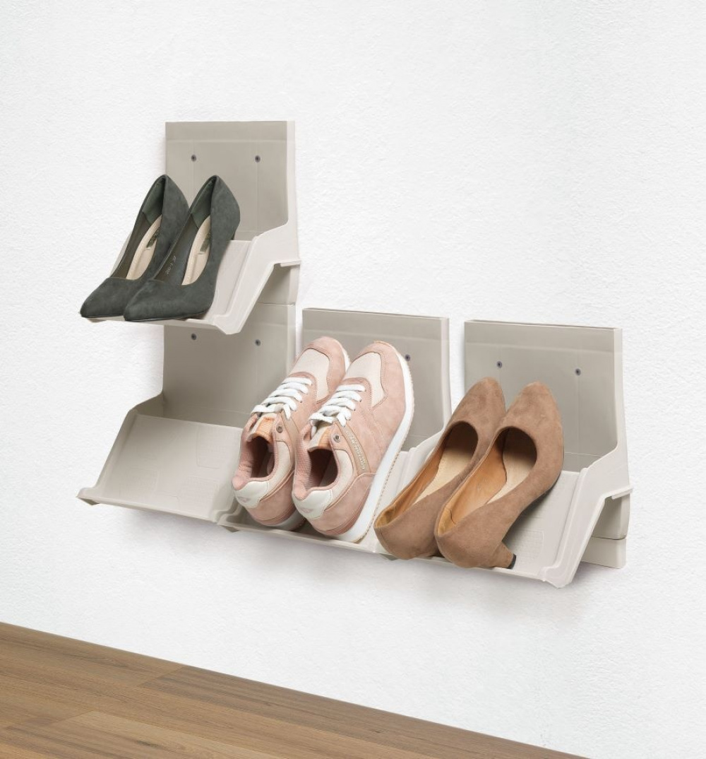 Shoe Organizer, SLID ORGANIZZA SCARPE, 25 x 17,5 x H 27 cm, Sand in the group Storage / Wardrobe storage / Shoe storage at SmartaSaker.se (42588)