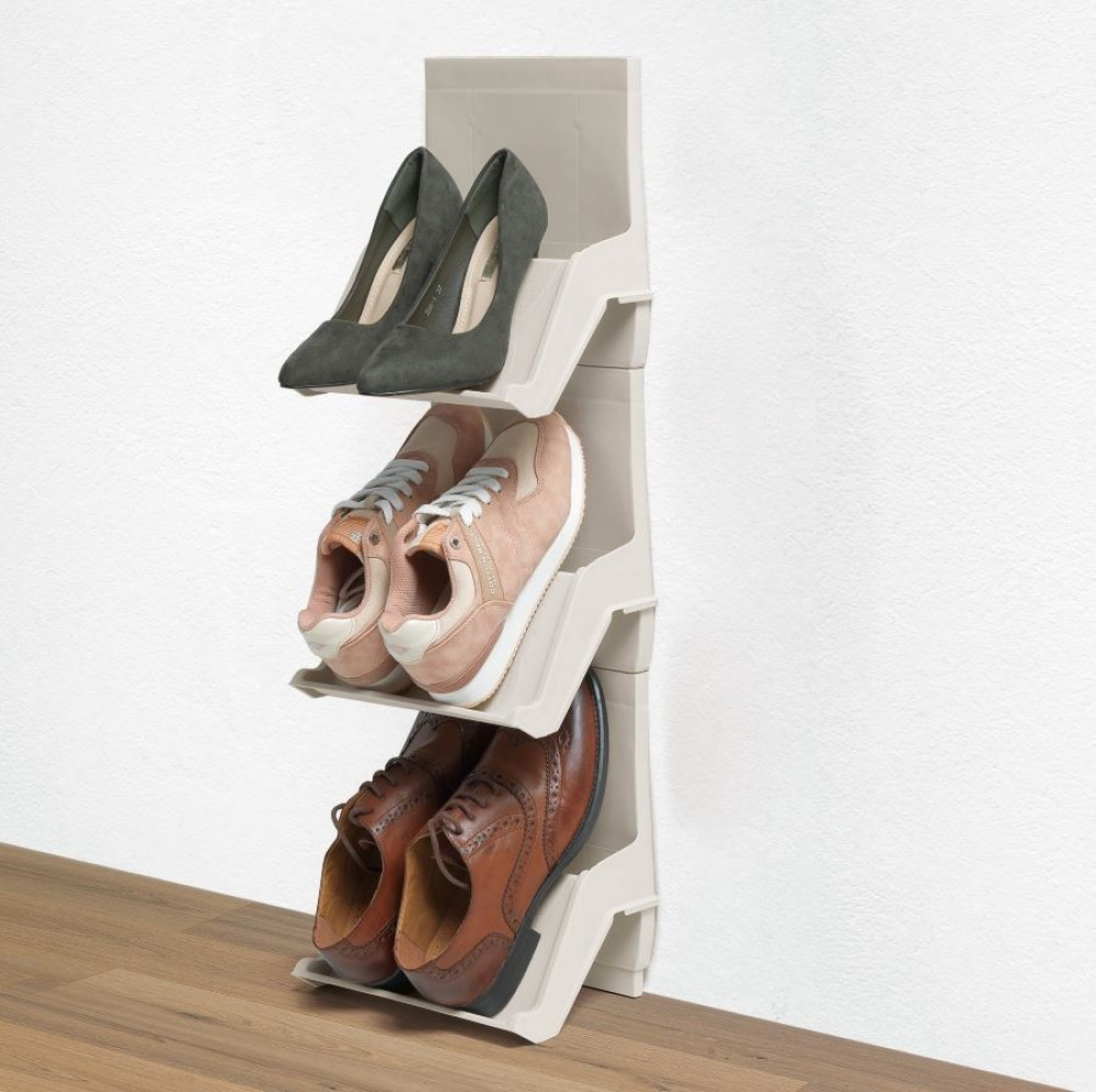Shoe Organizer, SLID ORGANIZZA SCARPE, 25 x 17,5 x H 27 cm, Sand in the group Storage / Wardrobe storage / Shoe storage at SmartaSaker.se (42588)