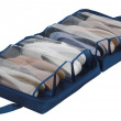 Shoe bag for 6 pair of shoes, BUSINES BLUE, 36,5 x 36,5 x 15,5 cm, Blue Shoe bag for 6 pair of shoes, BUSINES BLUE, 36,5 x 36,5 x 15,5 cm, Blue