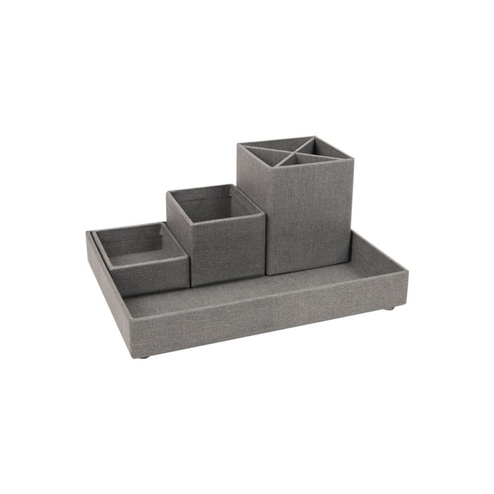 Desktop organizer, BIGSO LENA CANVAS, Grey in the group Storage / Office supplies at SmartaSaker.se (42595)