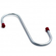 S hook, JUMBO S-HAKE, Habo, 16 cm, Silver / Red S hook, JUMBO S-HAKE, Habo, 16 cm, Silver / Red