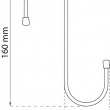 S hook, JUMBO S-HAKE, Habo, 16 cm, Silver / Red S hook, JUMBO S-HAKE, Habo, 16 cm, Silver / Red