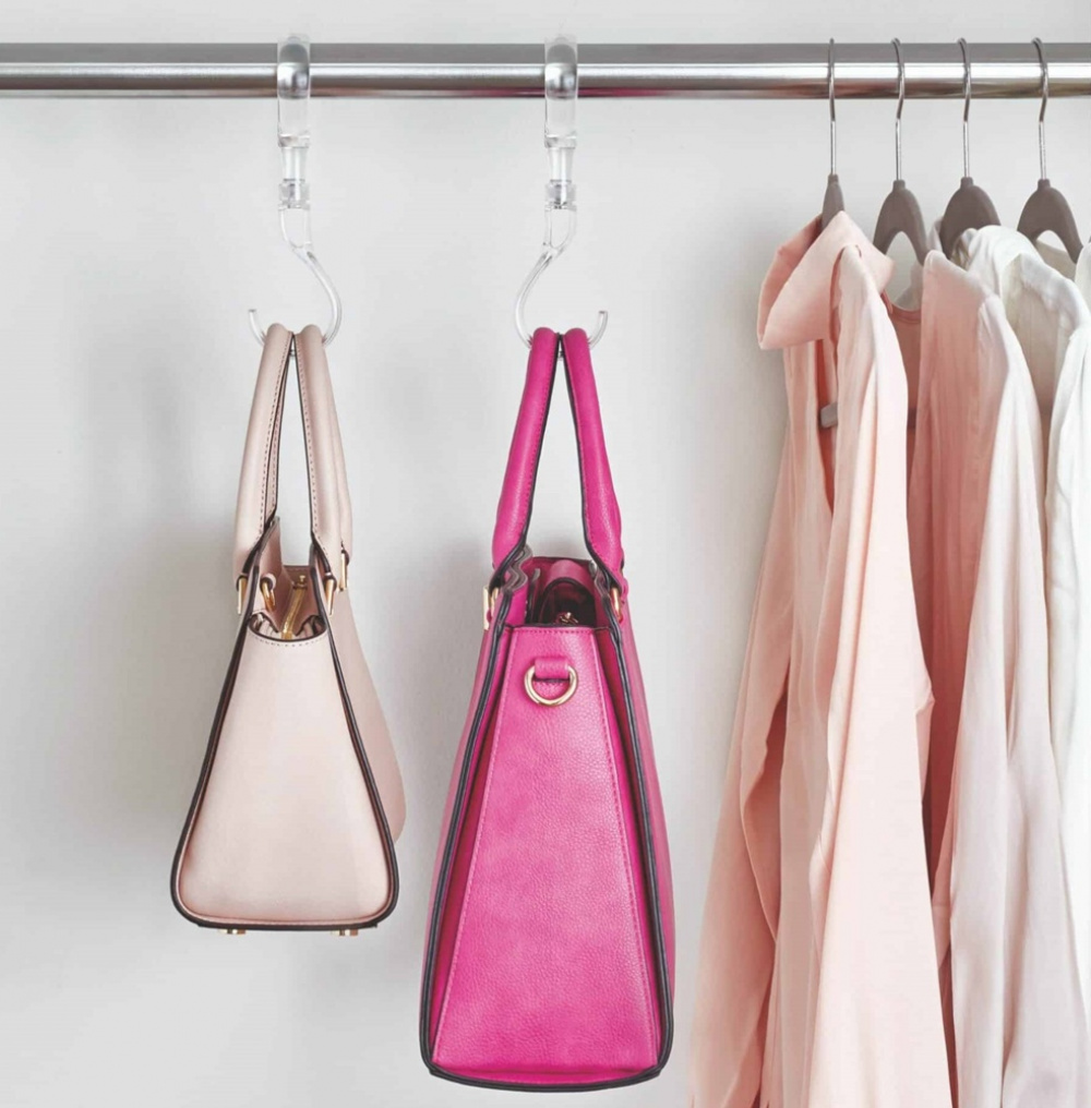 S-Hook, THE HOME EDIT SWIVEL HOOK, H 19 cm. Clear in the group Storage / Wardrobe storage / Bag storage at SmartaSaker.se (42605)