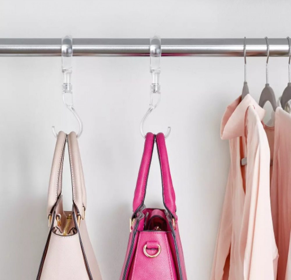 S-Hook, THE HOME EDIT SWIVEL HOOK, H 19 cm. Clear in the group Storage / Wardrobe storage / Bag storage at SmartaSaker.se (42605)