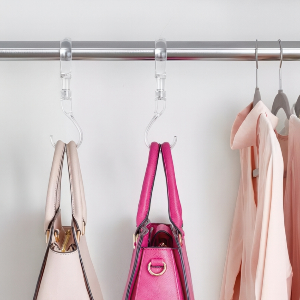 S-Hook, THE HOME EDIT SWIVEL HOOK, H 19 cm. Clear in the group Storage / Wardrobe storage / Bag storage at SmartaSaker.se (42605)