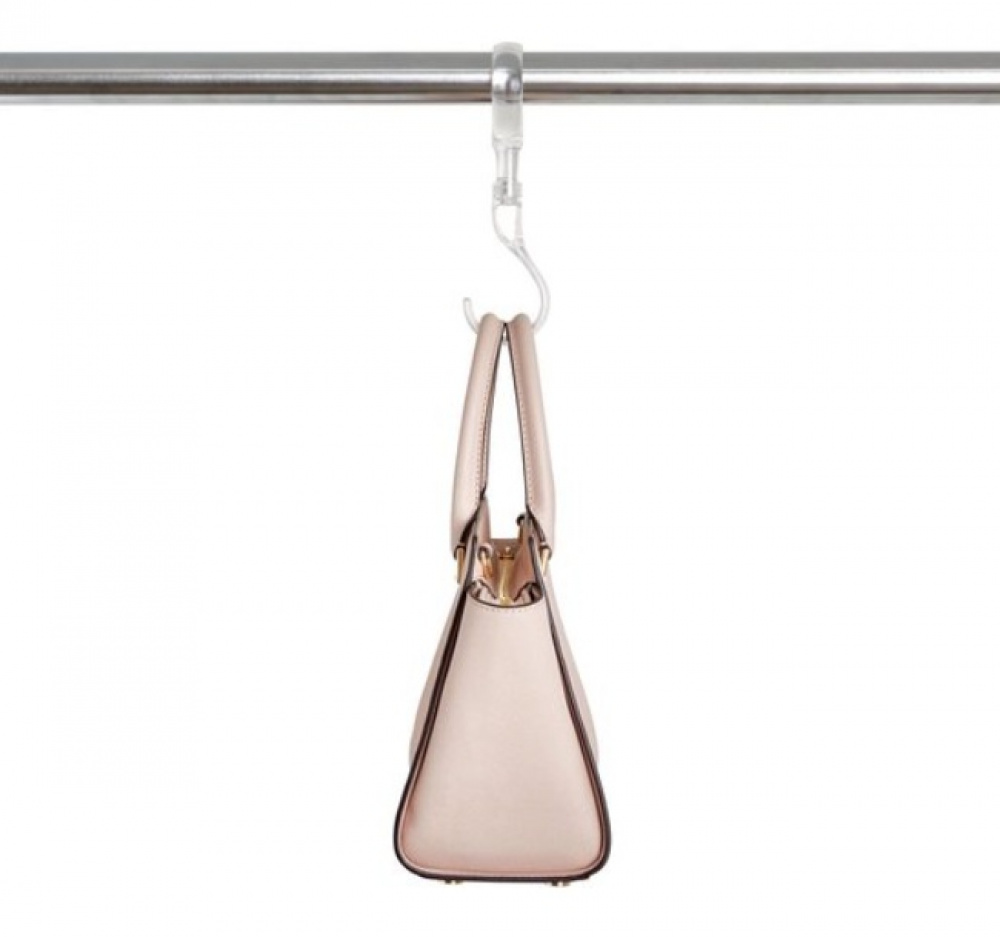 S-Hook, THE HOME EDIT SWIVEL HOOK, H 19 cm. Clear in the group Storage / Wardrobe storage / Bag storage at SmartaSaker.se (42605)