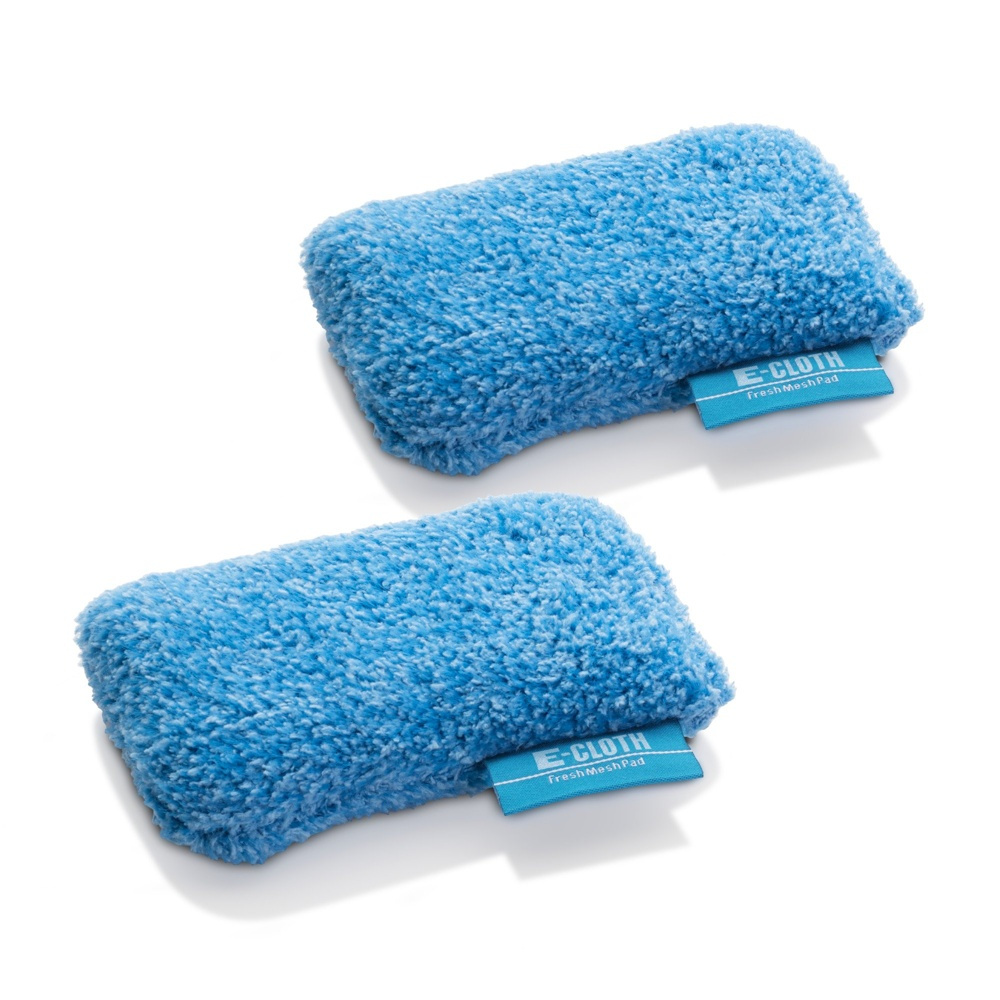Scrubbers in Microfiber, Set of 2, FRESH MESH CLEANING PADS, 15 x 8 cm, Blue in the group Storage / Cleaning and waste sorting / Cloths and brushes at SmartaSaker.se (42606)