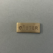 Sign, GÄSTER, 5 x 2 cm, Exmez, Brass Sign, GÄSTER, 5 x 2 cm, Exmez, Brass