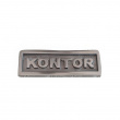Sign with frame, KONTOR, 10 x H 3,5 cm, Exmez, Sand-cast aluminum Sign with frame, KONTOR, 10 x H 3,5 cm, Exmez, Sand-cast aluminum