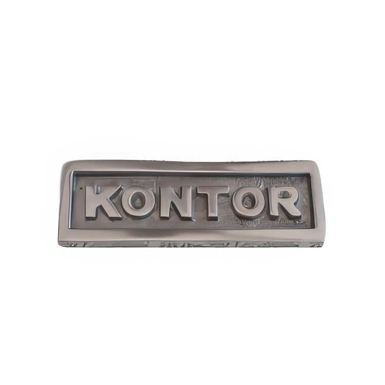 Sign with frame, KONTOR, 10 x H 3,5 cm, Exmez, Sand-cast aluminum in the group Storage / Magnets and adhesives / Signs and labels at SmartaSaker.se (42623)