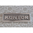 Sign with frame, KONTOR, 10 x H 3,5 cm, Exmez, Sand-cast aluminum Sign with frame, KONTOR, 10 x H 3,5 cm, Exmez, Sand-cast aluminum
