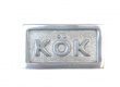 Sign with frame, KÖK, 6,5 x 3,5 cm, Exmez, Sand-cast aluminum Sign with frame, KÖK, 6,5 x 3,5 cm, Exmez, Sand-cast aluminum