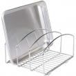Cutting Boards and Baking Sheets Organizer, 3 Slots, CLASSICO, Chrome