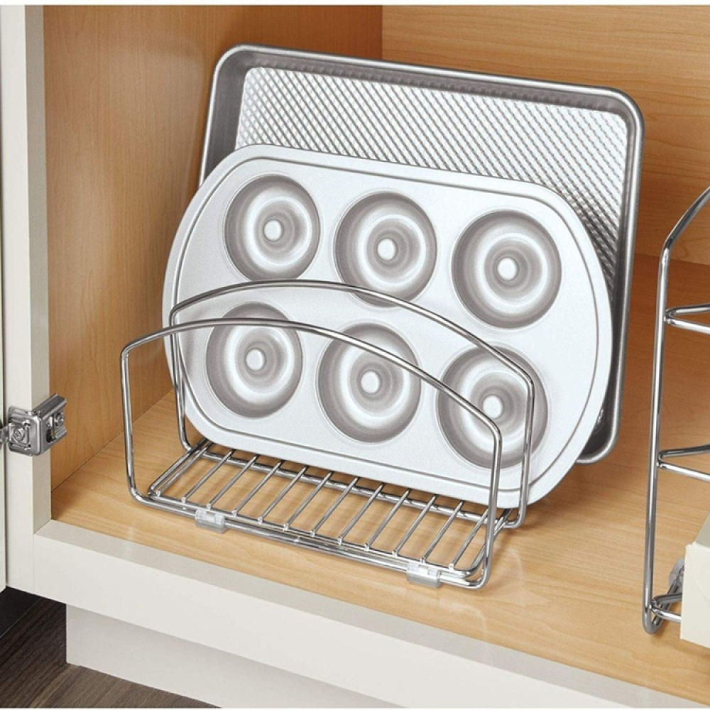 Cutting Boards and Baking Sheets Organizer, 3 Slots, CLASSICO, Chrome in the group Storage / Kitchen storage / Kitchen cabinet organizers at SmartaSaker.se (42643)