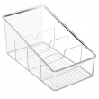 Storage box with four compartments, COOKING PACKETS ORGANIZER, 15,2 x 26,7 cm, Transparent Storage box with four compartments, COOKING PACKETS ORGANIZER, 15,2 x 26,7 cm, Transparent