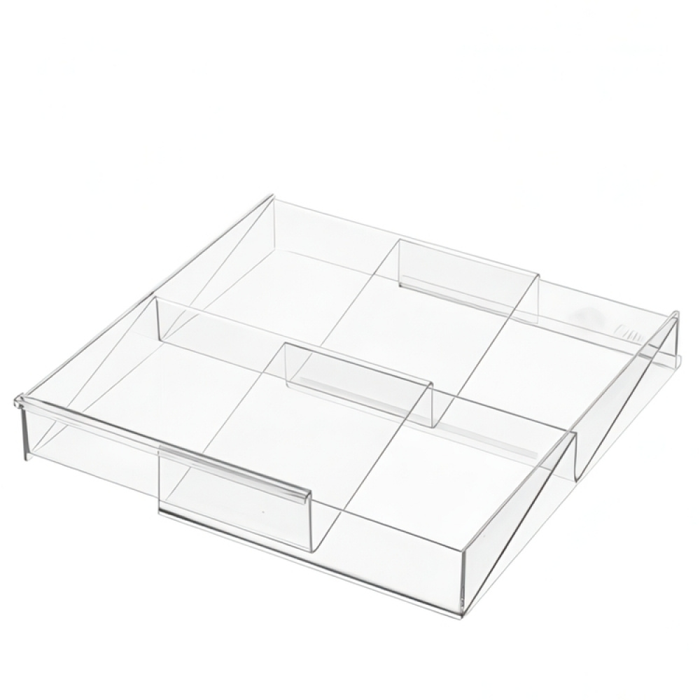 Make up Storage, Expandable, THE HOME EDIT ANGELD ORGANIZER, 17,1 till 33 cm, Clear in the group Storage / Bathroom storage / Makeup storage at SmartaSaker.se (42651)