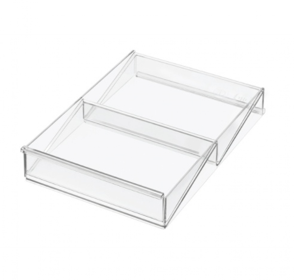 Make up Storage, Expandable, THE HOME EDIT ANGELD ORGANIZER, 17,1 till 33 cm, Clear in the group Storage / Bathroom storage / Makeup storage at SmartaSaker.se (42651)
