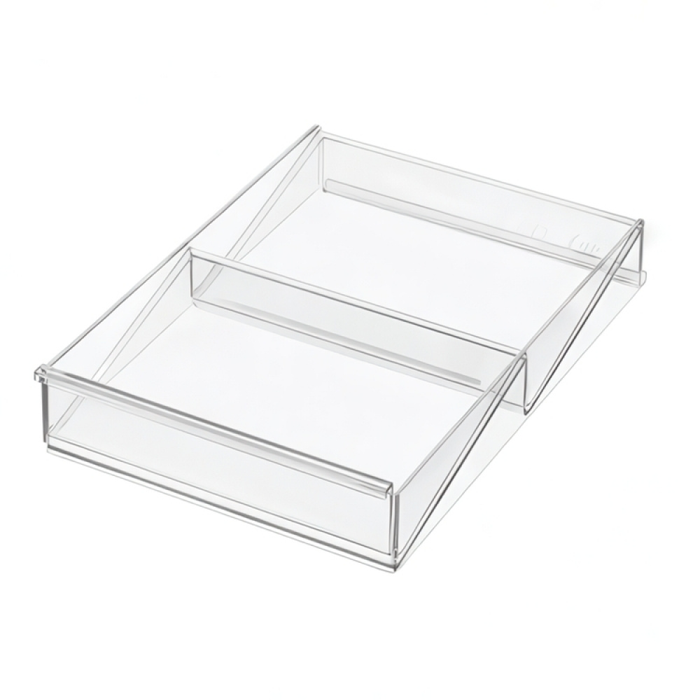 Make up Storage, Expandable, THE HOME EDIT ANGELD ORGANIZER, 17,1 till 33 cm, Clear in the group Storage / Bathroom storage / Makeup storage at SmartaSaker.se (42651)