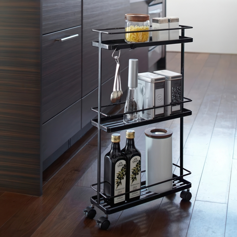 Narrow storage trolley, TOWER KITCHEN CART, Yamazaki in the group Storage / Hallway storage at SmartaSaker.se (42652)