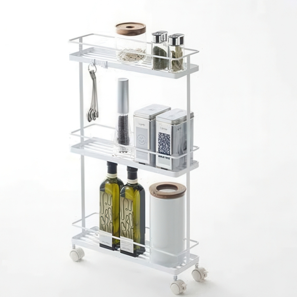 Narrow storage trolley, TOWER KITCHEN CART, Yamazaki in the group Storage / Hallway storage at SmartaSaker.se (42652)