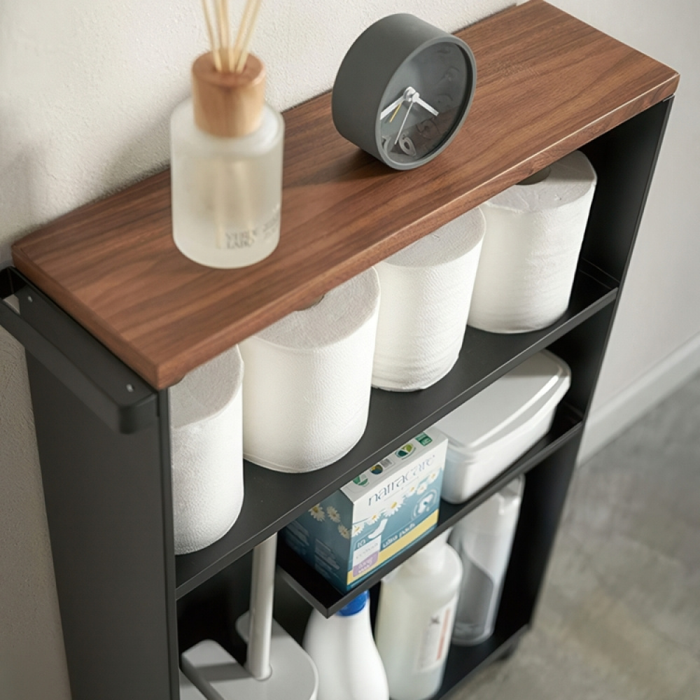 Narrow storage trolley, TOWER ROLLING SLIM CART, 13 x 47,5 x H 68 cm in the group Storage / Kitchen storage at SmartaSaker.se (42653)