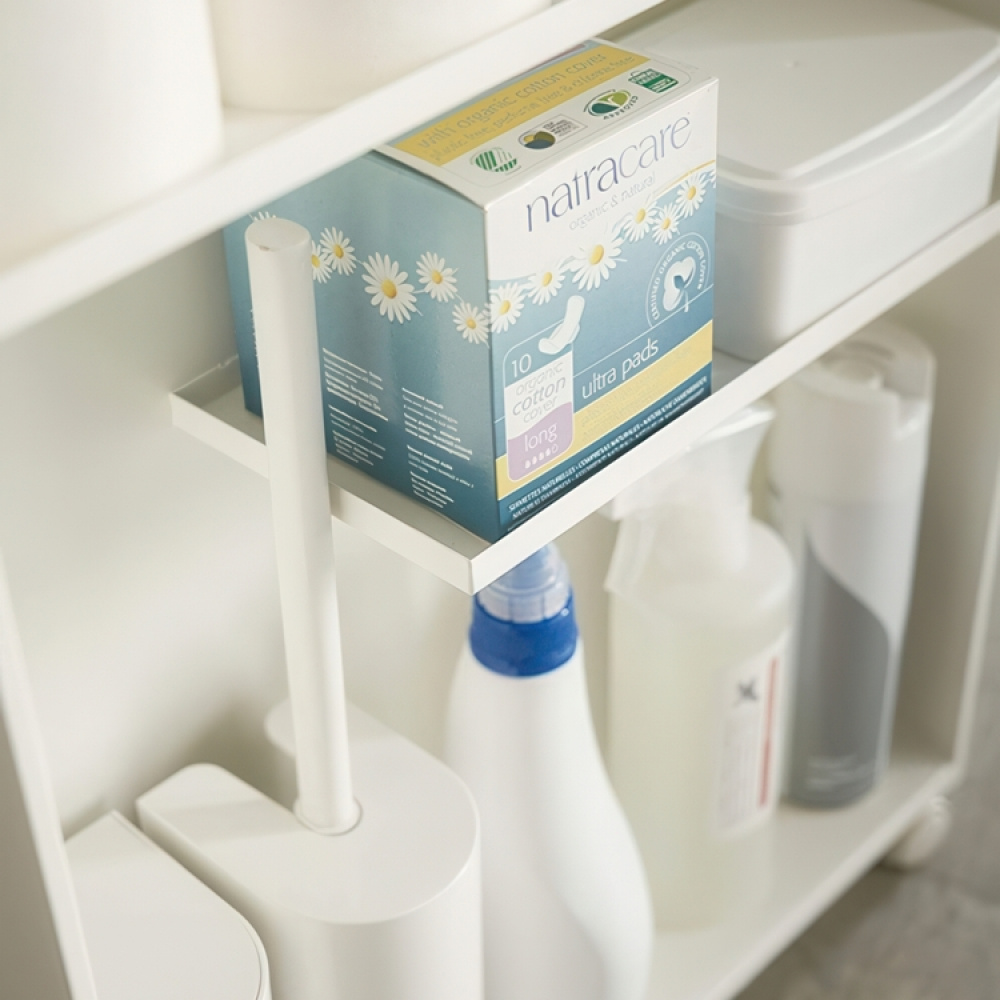 Narrow storage trolley, TOWER ROLLING SLIM CART, 13 x 47,5 x H 68 cm in the group Storage / Kitchen storage at SmartaSaker.se (42653)