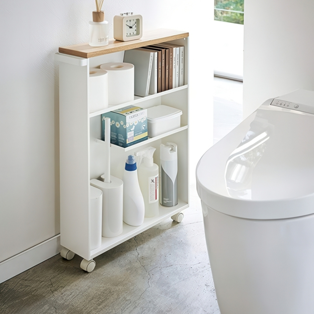 Narrow storage trolley, TOWER ROLLING SLIM CART, 13 x 47,5 x H 68 cm in the group Storage / Kitchen storage at SmartaSaker.se (42653)