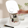 Mirror with Organizer, VIVA PEDESTAL COSMETIC ORGANISER, Joseph Joseph, Shell Mirror with Organizer, VIVA PEDESTAL COSMETIC ORGANISER, Joseph Joseph, Shell