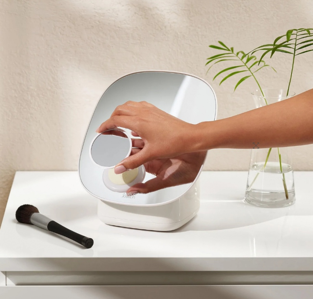 Mirror with Organizer, VIVA PEDESTAL COSMETIC ORGANISER, Joseph Joseph, Shell in the group Storage / Bathroom storage / Makeup storage at SmartaSaker.se (42656)