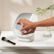 Mirror with Organizer, VIVA PEDESTAL COSMETIC ORGANISER, Joseph Joseph, Shell Mirror with Organizer, VIVA PEDESTAL COSMETIC ORGANISER, Joseph Joseph, Shell