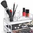 Make-up organizer / jewelry box with drawers, LIVING, 18,8 x 11,5 x H 15,7 cm, Clear Make-up organizer / jewelry box with drawers, LIVING, 18,8 x 11,5 x H 15,7 cm, Clear