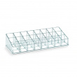 Make-up organizer, 24 compartments, LIPSTICK, 22,7 x 9 x H 5 cm, Clear acrylic Make-up organizer, 24 compartments, LIPSTICK, 22,7 x 9 x H 5 cm, Clear acrylic