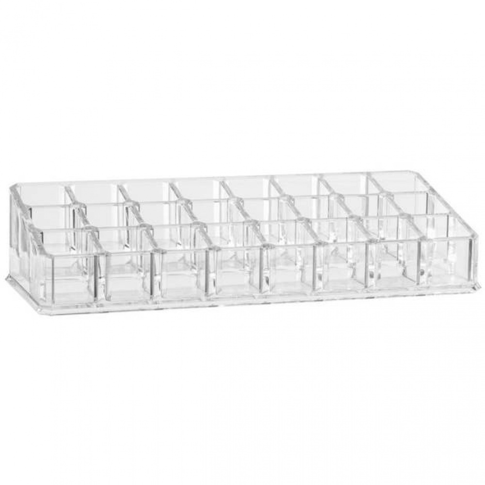 Make-Up Organizer, 24-Section, SELENA ORGANISEUR MAQUILLAGE, 22,4 x 9,1 x H 5 cm, Clear in the group Storage / Bathroom storage / Makeup storage at SmartaSaker.se (42661)