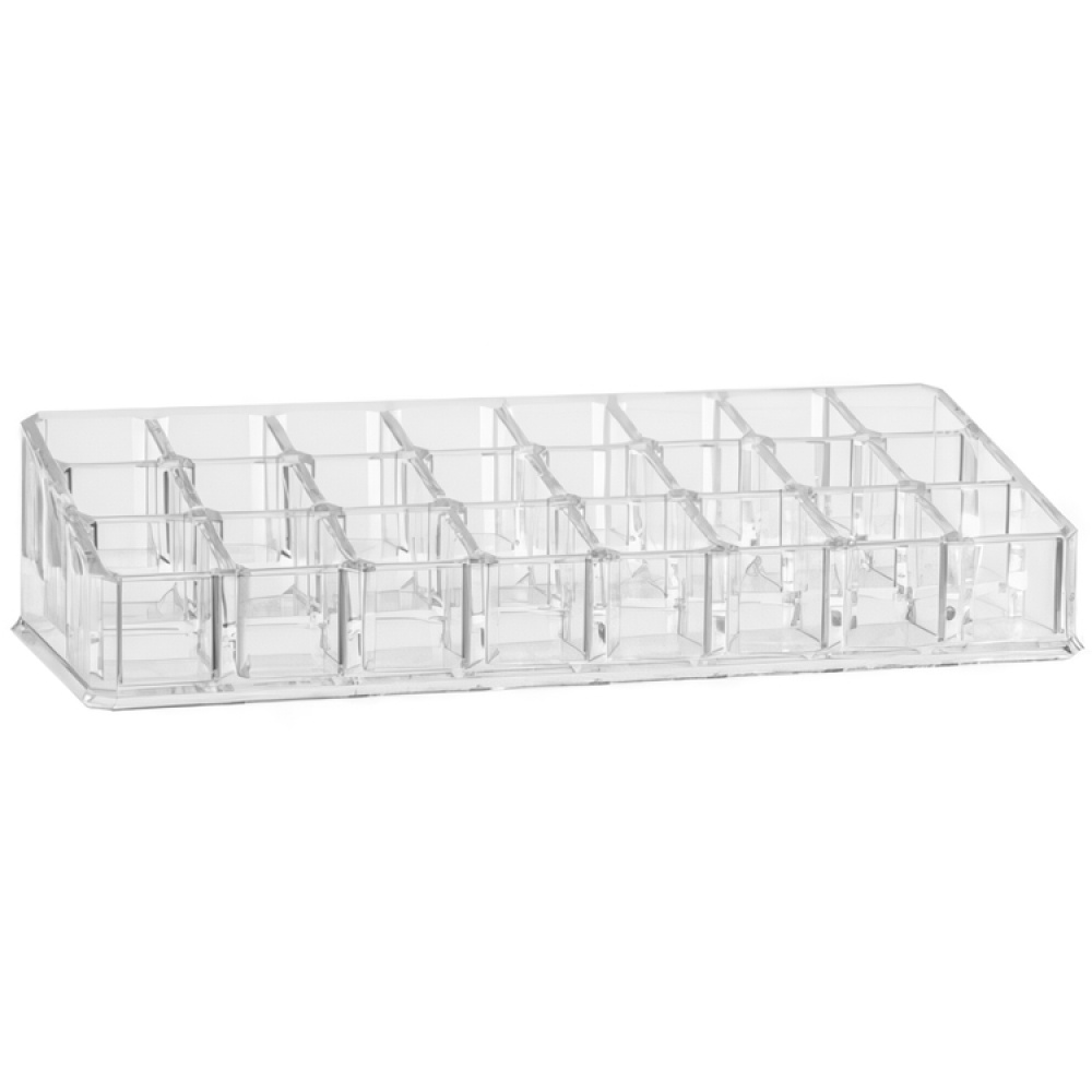 Make-Up Organizer, 24-Section, SELENA ORGANISEUR MAQUILLAGE, 22,4 x 9,1 x H 5 cm, Clear in the group Storage / Bathroom storage / Makeup storage at SmartaSaker.se (42661)