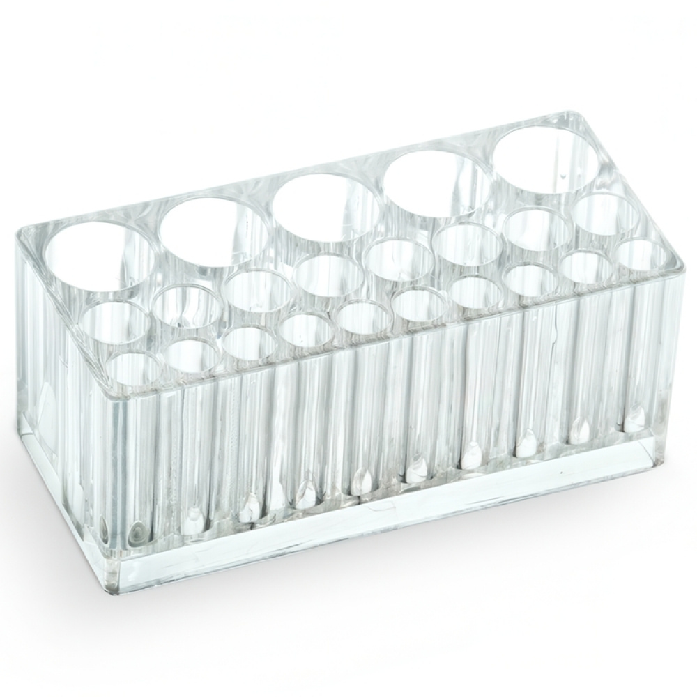 Make-up organizer, 23 compartments, 13 x 5,7 x H 5,5 cm, Clear in the group Storage / Bathroom storage / Makeup storage at SmartaSaker.se (42662)