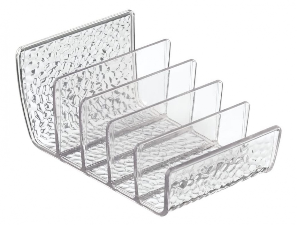 Make-up organizer, 5 compartments, RAIN COSMETIC PALETTE, 10 x 15 x H 7,6 cm, Transparent in the group Storage / Bathroom storage / Makeup storage at SmartaSaker.se (42664)