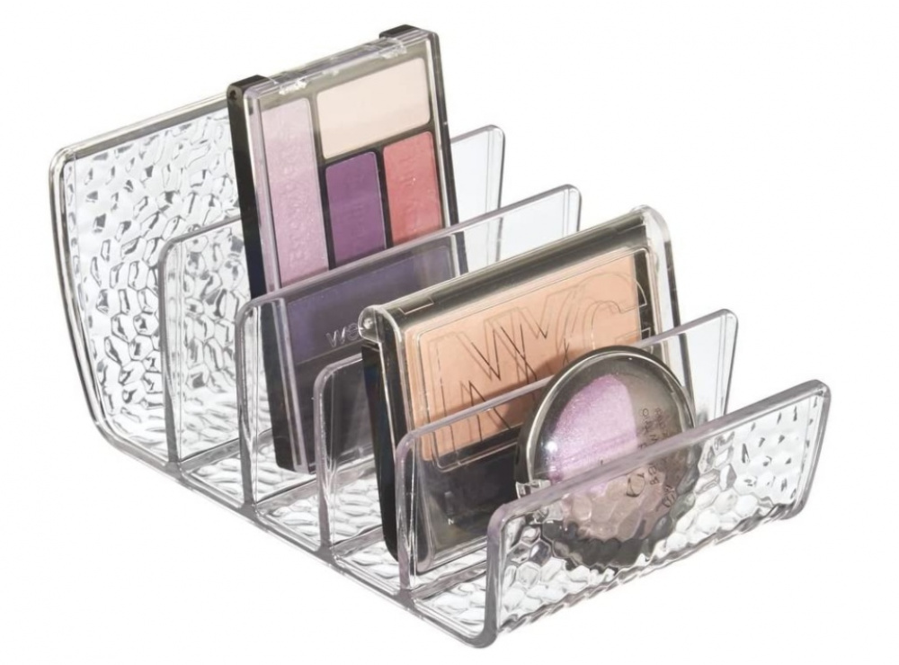 Make-up organizer, 5 compartments, RAIN COSMETIC PALETTE, 10 x 15 x H 7,6 cm, Transparent in the group Storage / Bathroom storage / Makeup storage at SmartaSaker.se (42664)