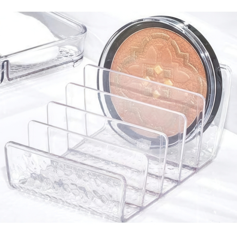 Make-up organizer, 5 compartments, RAIN COSMETIC PALETTE, 10 x 15 x H 7,6 cm, Transparent in the group Storage / Bathroom storage / Makeup storage at SmartaSaker.se (42664)