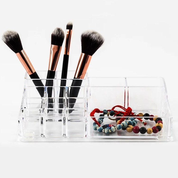 Make up organizer, SELENA LARGE ORGANISEUR MAQUILLAGE, 22,3 x 12,7 x H 7 cm, Clear in the group Storage / Bathroom storage / Makeup storage at SmartaSaker.se (42665)