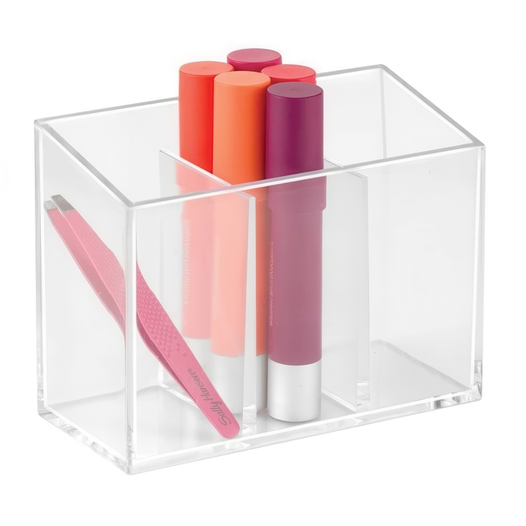 Divided caddy, COUNTER TOP ORGANISER, Transparent in the group Storage / Bathroom storage / Makeup storage at SmartaSaker.se (42667)