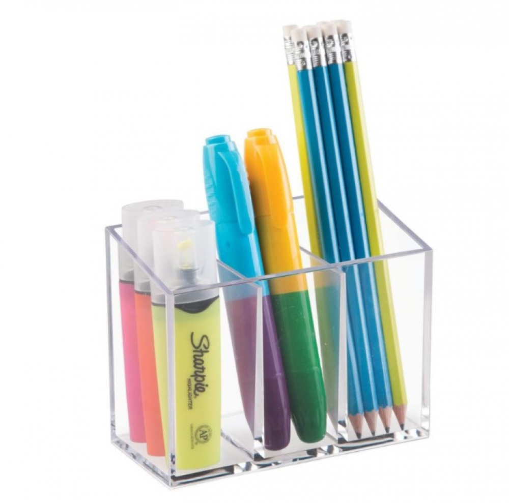 Divided caddy, COUNTER TOP ORGANISER, Transparent in the group Storage / Bathroom storage / Makeup storage at SmartaSaker.se (42667)