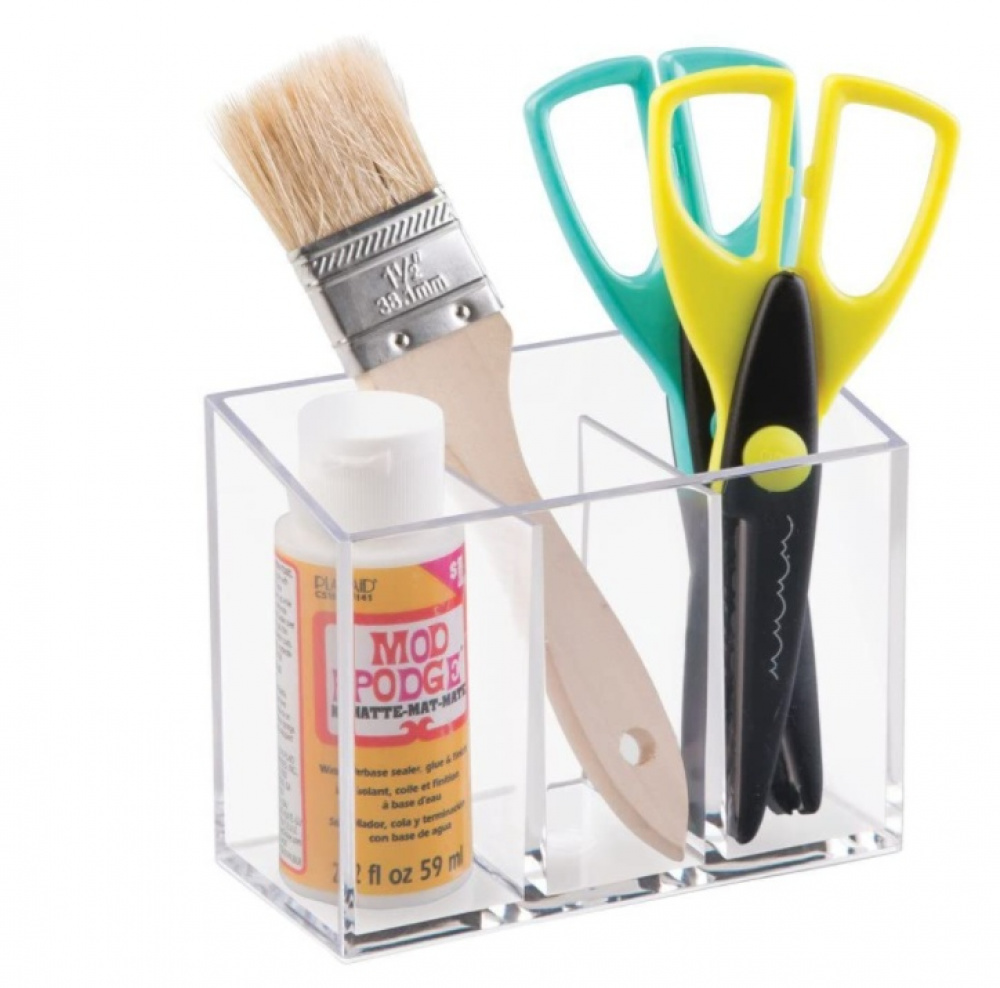 Divided caddy, COUNTER TOP ORGANISER, Transparent in the group Storage / Bathroom storage / Makeup storage at SmartaSaker.se (42667)
