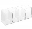Makeup Organizer, 4 Compartments, SELENA, 22,3 x 7 x H 9,8 cm, Clear