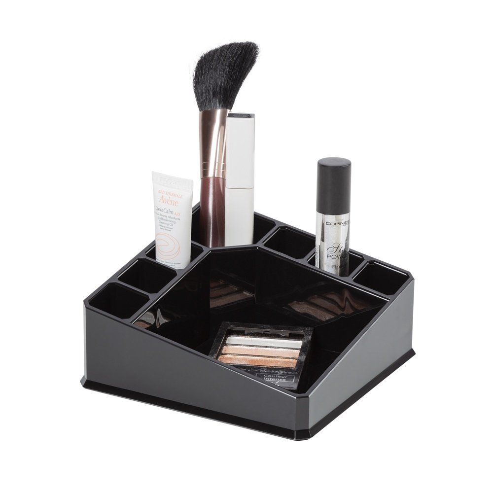 Make up organiser, CONFIGURABLE, 22 x 13 x H 8 cm, Black in the group Storage / Bathroom storage / Makeup storage at SmartaSaker.se (42669)