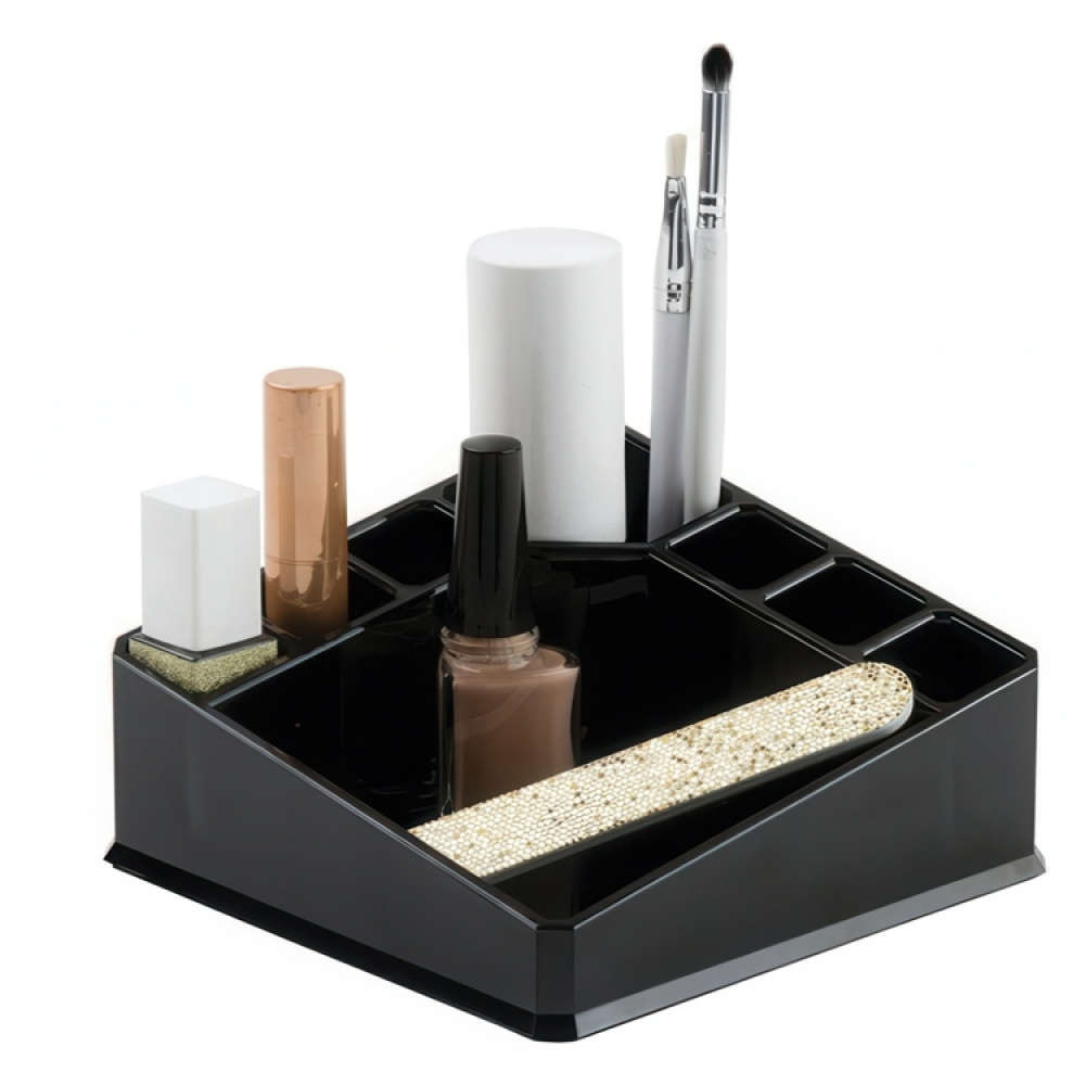 Make up organiser, CONFIGURABLE, 22 x 13 x H 8 cm, Black in the group Storage / Bathroom storage / Makeup storage at SmartaSaker.se (42669)